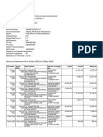 SB Account Statement for Mr. DEEPAK PADIYAR