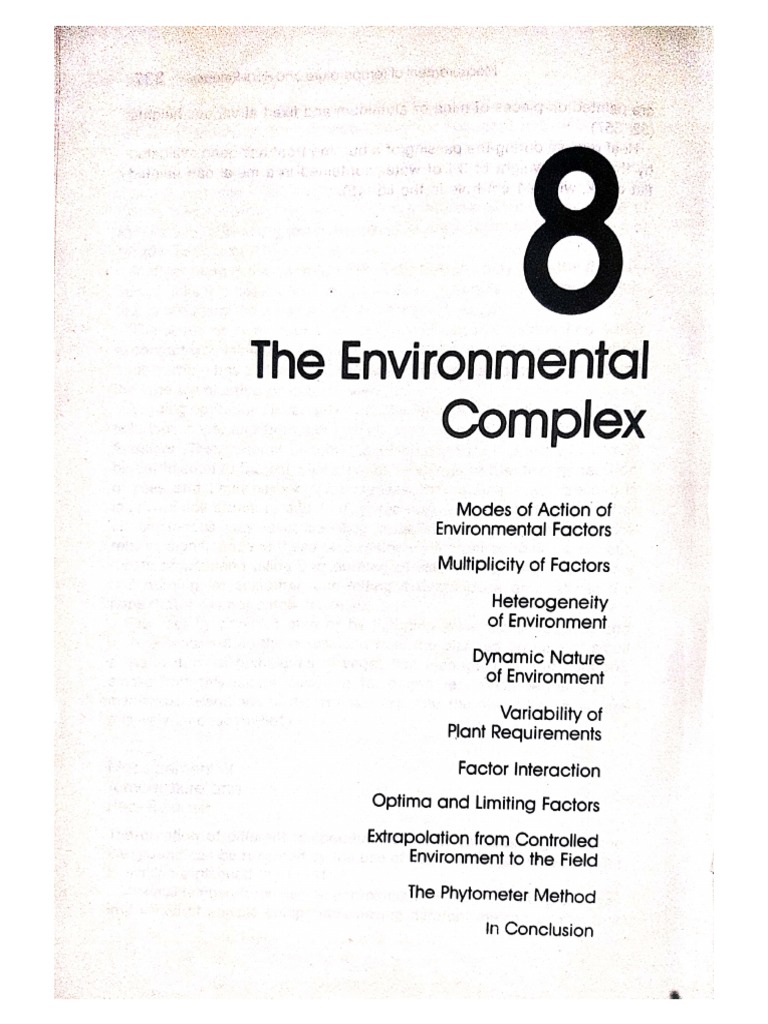 Environmental Complex | PDF