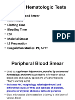 Special Hematologic Tests Students