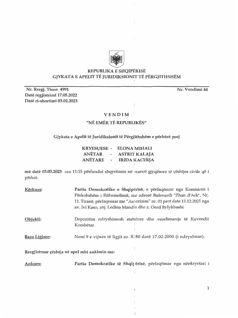 Vendim NR 44 PDF | PDF