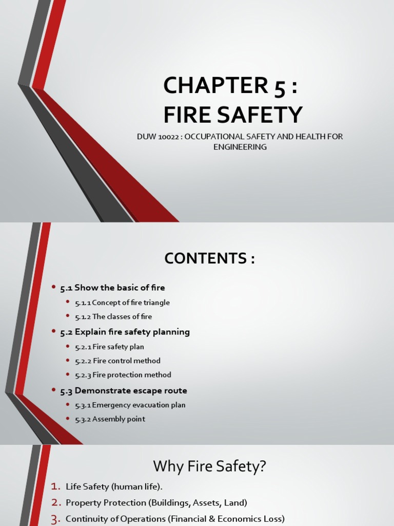 Duw10022-C05 - Fire Safety | PDF | Combustion | Fires