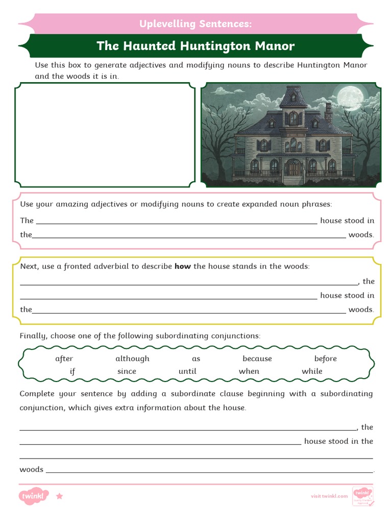 the-haunted-huntington-manor-pdf-pdf-adjective-sentence-linguistics
