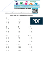 Soal Mengubah Pecahan Biasa Menjadi Desimal Level 3