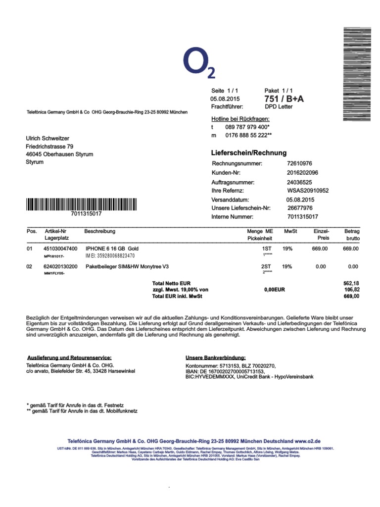 O2 Germqany PDF | PDF