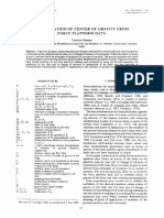 An Estimation of Center of Gravity From Force Platform Data