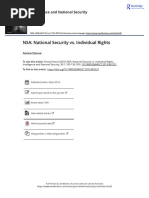 NSA National Security Vs Individual Rights