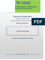 Le Data Marketing Memoire Hamdii PDF