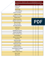 Tallas Cuadrilla Sto. Cristo de Los Remedios 2023