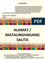 Alamat at Matalinhagang Salita PDF