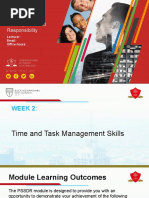 Week 2 - Time and Task Management Skills Update