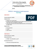 Case Study Introduction To Health Assesment