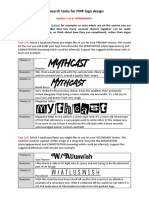 Es Yr2 Research Tasks For FMP Logo Design 1
