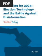 Preparing For 2024: Election Technology and The Battle Against Disinformation