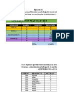 Ejercicio 1 de Excel