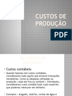 Custos de Produção