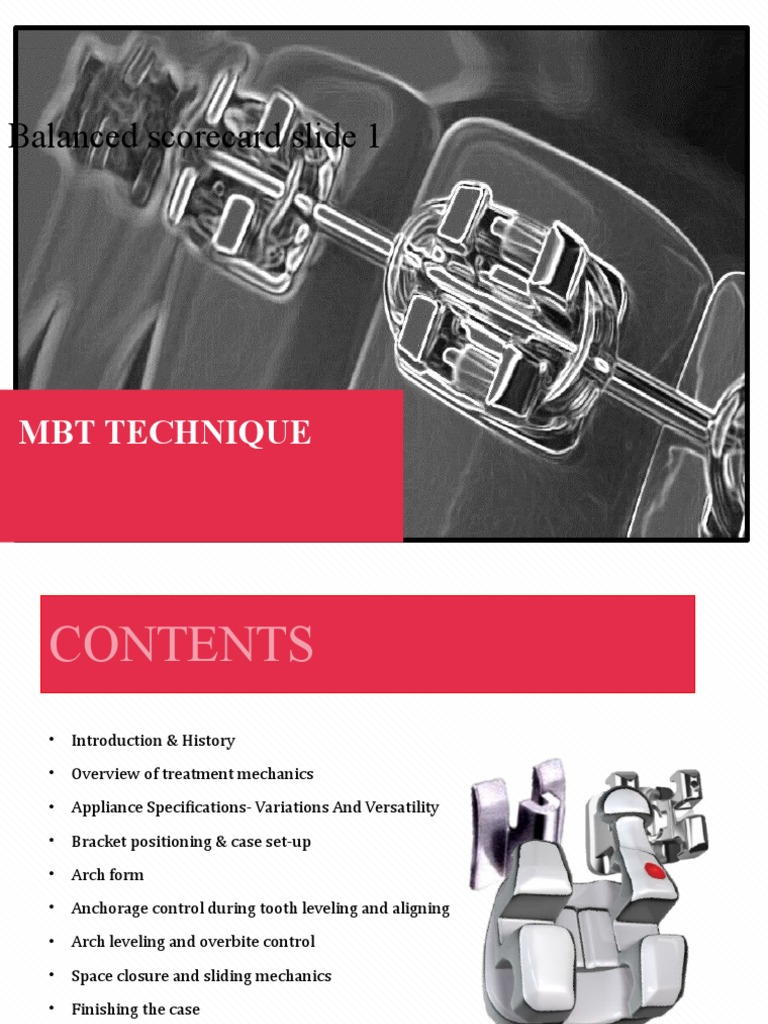Balanced scorecard slide 1 mbt technique pdf orthodontics