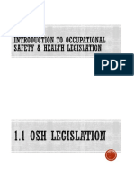 EEE150 CHAPTER 1 Introduction To Occupational Safety and Health Legislation