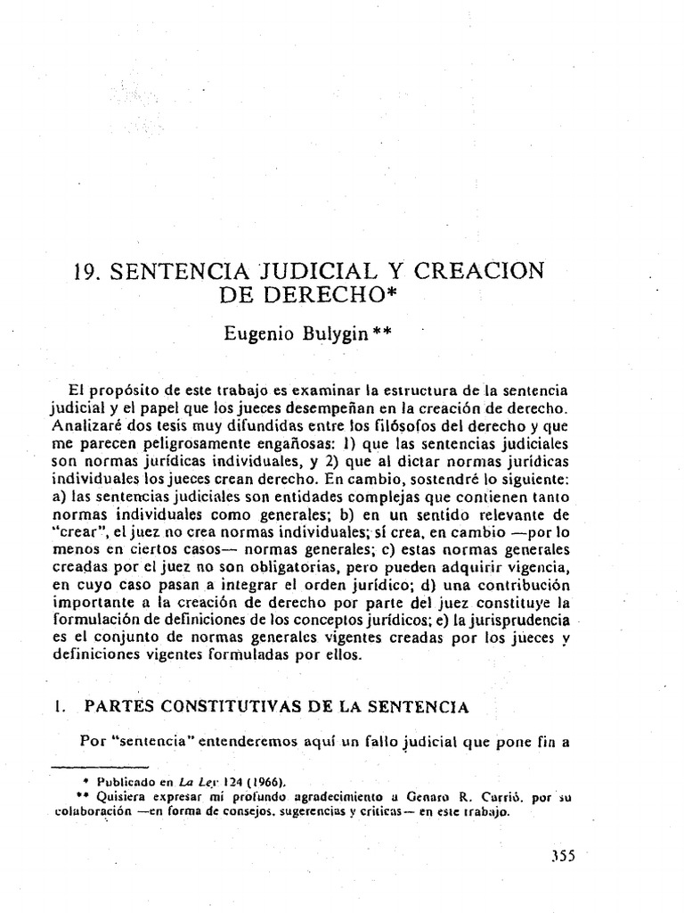 Estructura de la Sentencia Judicial | PDF | Caso de ley | Juez