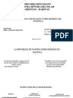 Monografía La Republica Como Modelo de Política
