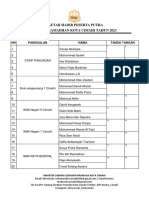 Daftar Hadir Peserta PDF