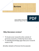 How To Write A Literature Review