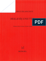 Bekleyiş Unutuş - Maurice Blanchot