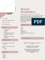 Cream Blue Aesthetic Business CV Resume PDF