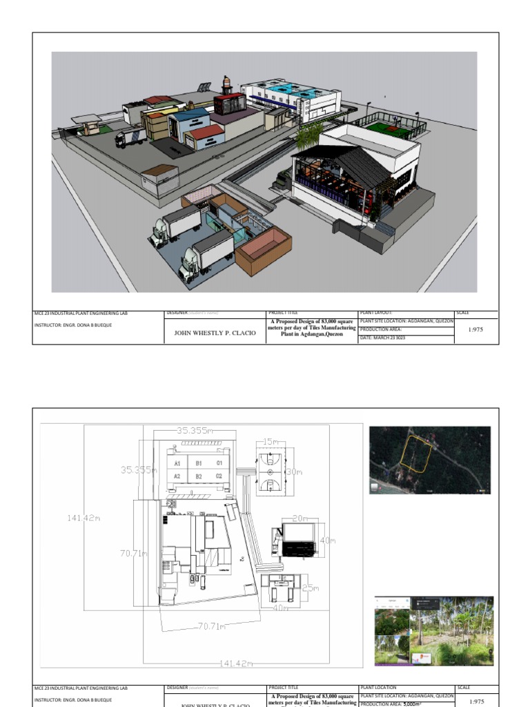 Tiles Manufacturing Plant Design | PDF | Secondary Sector Of The ...