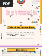 Lesson Plan Math 1 Four Basic Shapes | PDF | Teachers | Lesson Plan