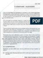Concrete Admixtures - Plasticizers FD PDF
