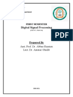 Mustansiriyah University Digital Signal Processing Course