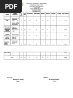 Table of Specification 9.4