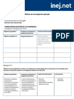 Operacionalizacion de Las Variables 1704 PDF