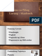 Filipino Sa Piling Larang - Akademik