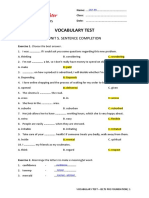 Vocab Test Unit 5