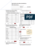 Primera Prueba Escrita Del Área de Matemática