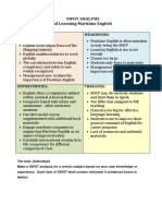 SWOT Analysis of MarEng - Revmar21 PDF