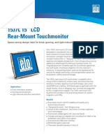 1537L 15 LCD Rear-Mount Touchmonitor: Space-Saving Design Ideal For Kiosk, Gaming, and Light Industrial Applications