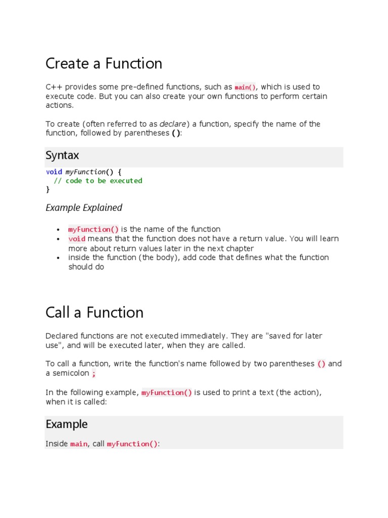 Create A Function | PDF | Parameter (Computer Programming) | Computing
