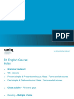 B1 English Course Review: Present Simple, Continuous, Past Tenses & More