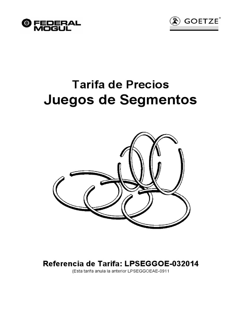 goetzepistonrings2014 PDF Vehículos de ruedas Marca