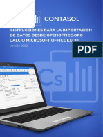CONTASOL Importacion Excel Calc 2 PDF
