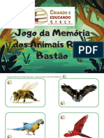 Jogo Da Memória Dos Animais Reais Bastão