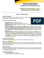 Derecho Procesal Civil I, Examen Final PDF