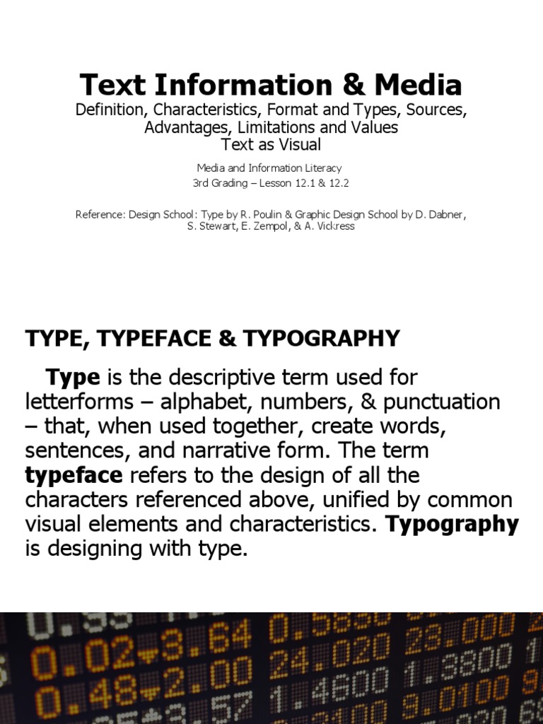 L12.1 L12.2 - Text Info Media | PDF | Language Arts & Discipline