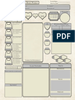 Blank Beast World Character Sheet