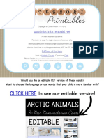 Arctic Animals Montessori Nomenclature