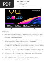 Vu+43+GloLED Specification+43inch