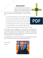 Head Boy Speech 1 PDF