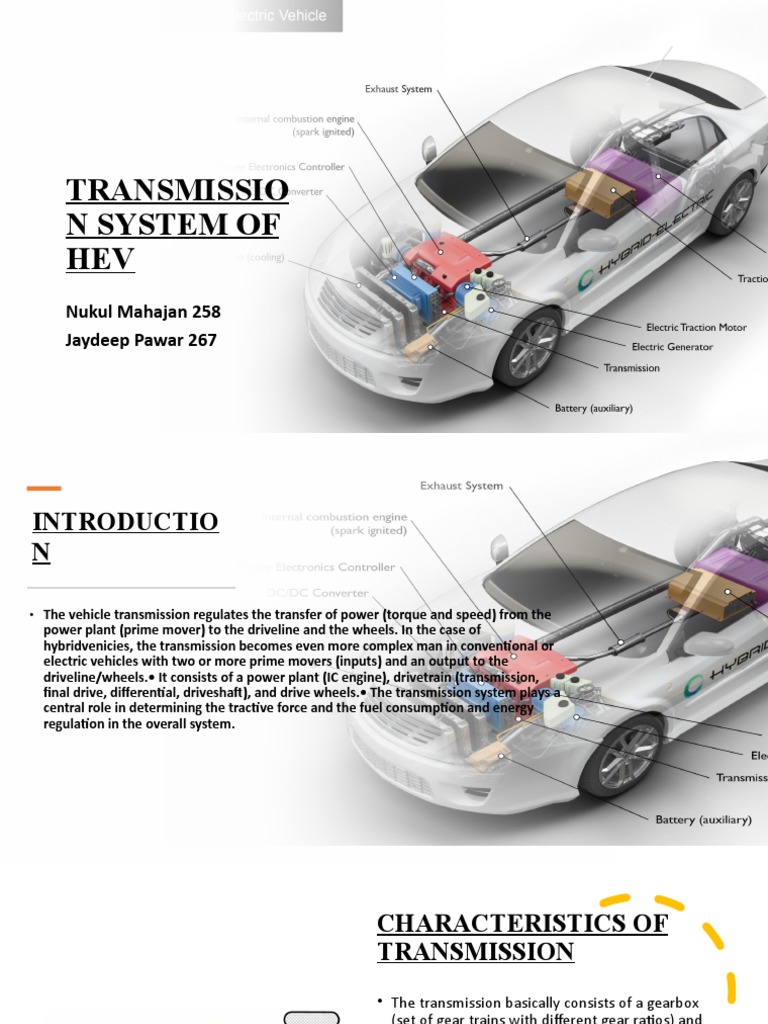 Transmission System of Hev PDF Automatic Transmission Manual